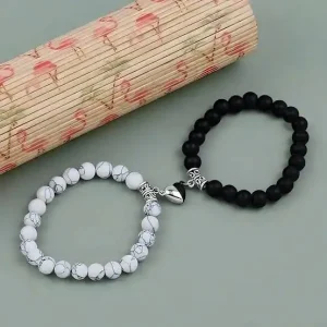 Magnetic Heart Couple Bracelet