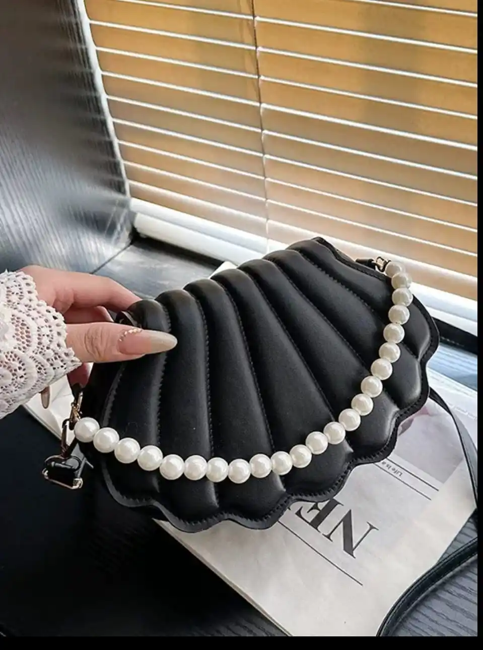 Pearl Shell Crossbody Bag for Women & Girls - Image 3